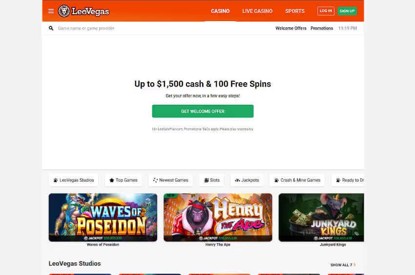 leo vegas casino welcome bonus