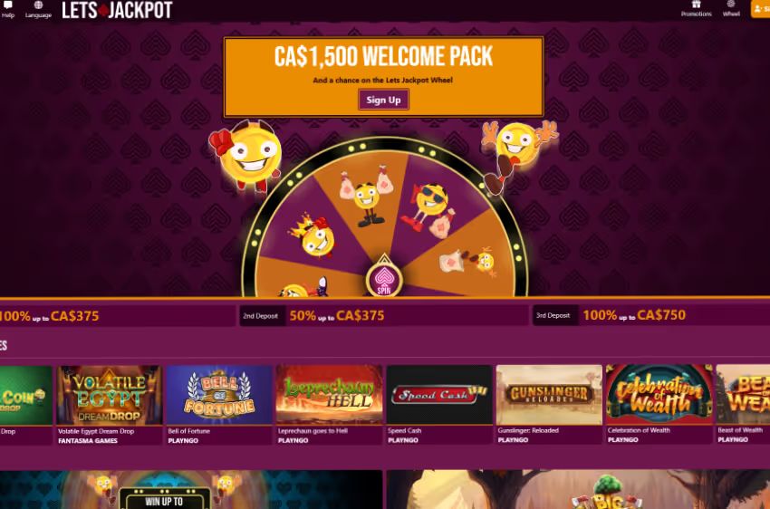 letsjackpot casino welcome bonus