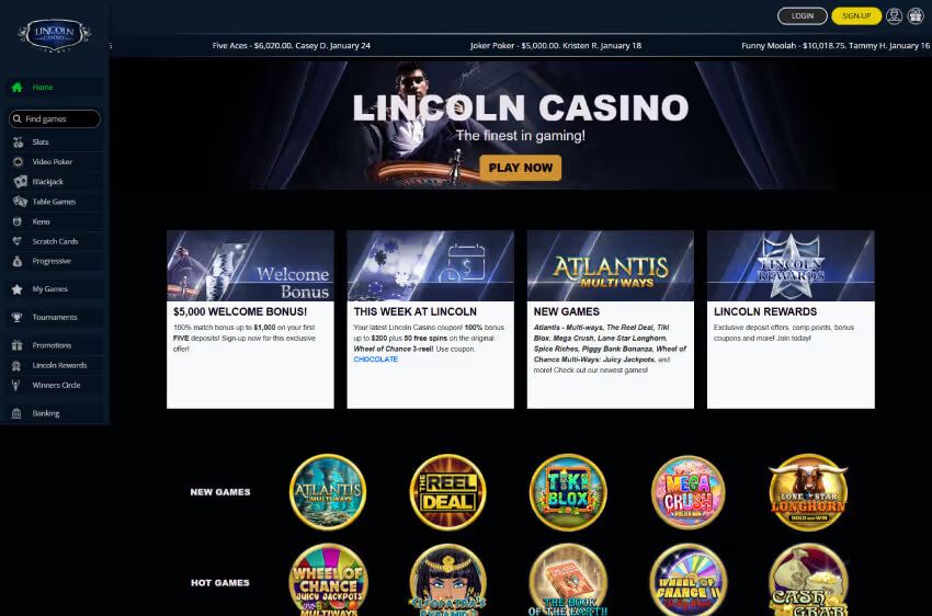 lincoln casino welcome bonus