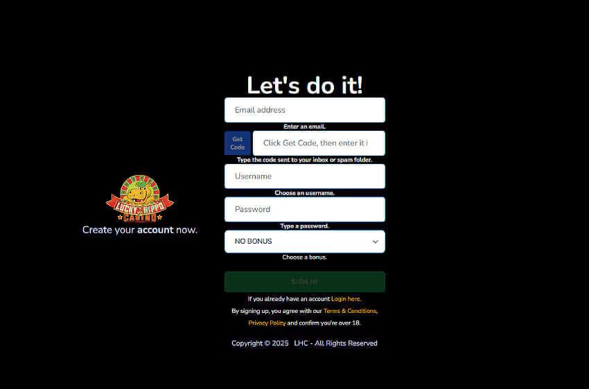lucky hippo casino new player login