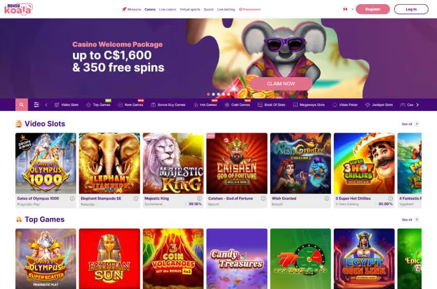 lucky koala casino welcome bonus