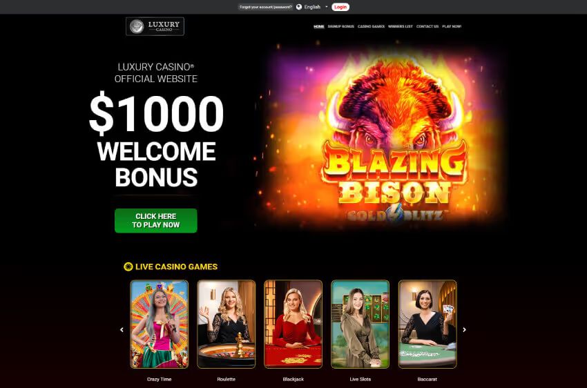 luxury casino welcome bonus