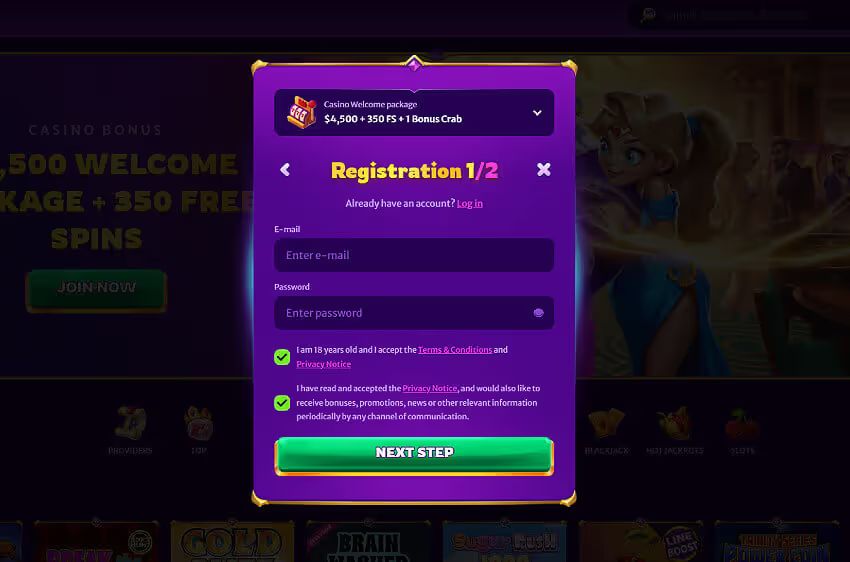 midasluck casino new player login