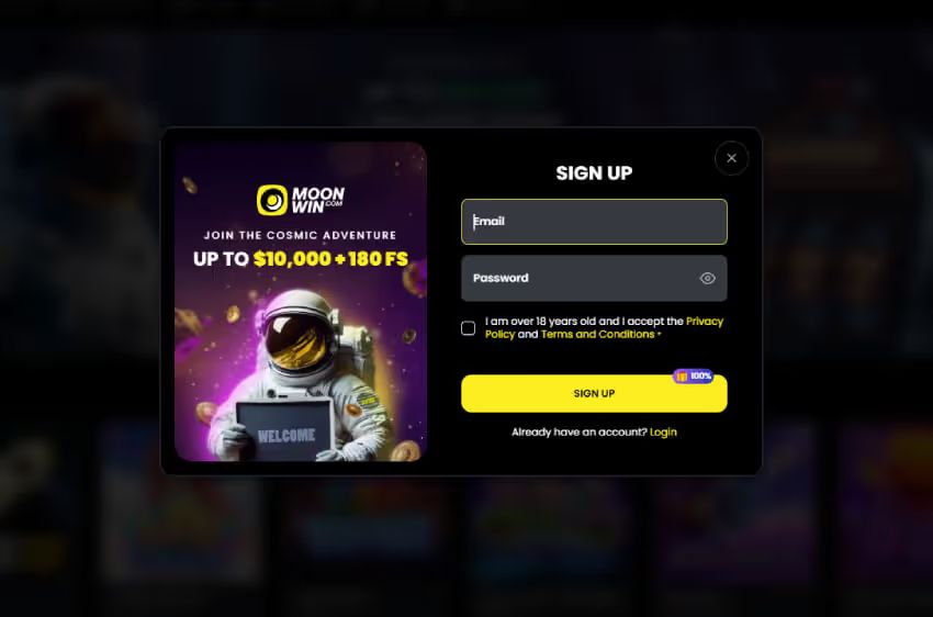 moonwin casino new player login