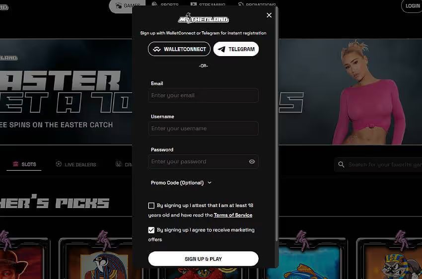 motherland casino new player login