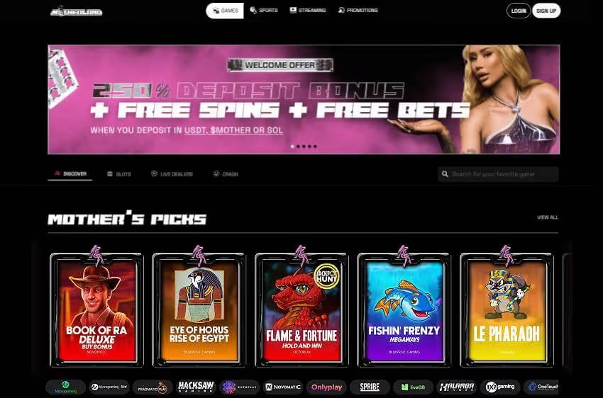 motherland casino welcome bonus