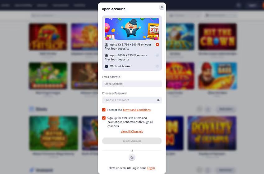 mr.bet casino new player login