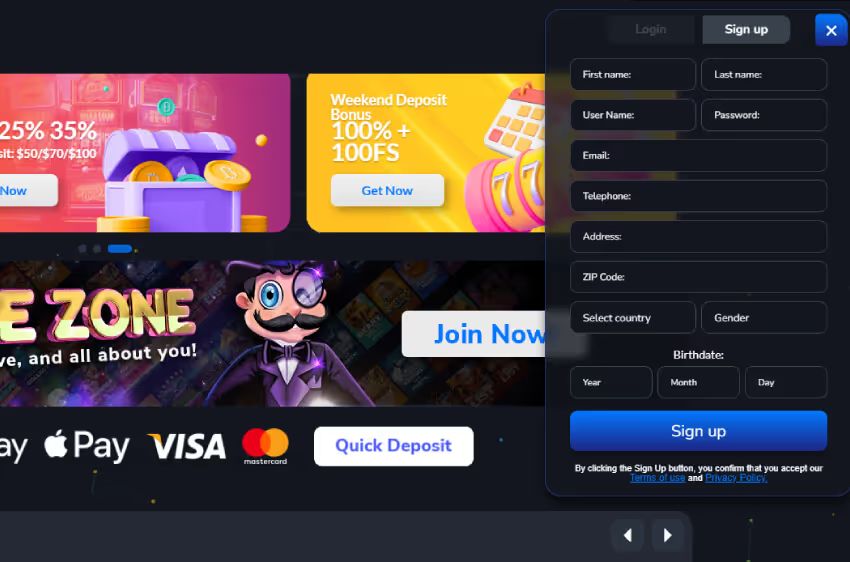 mr.o casino new player login