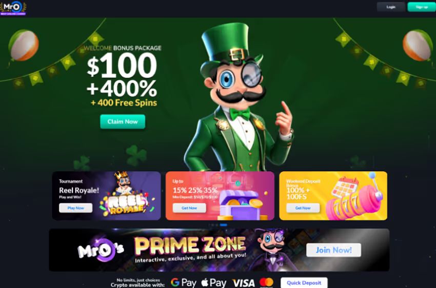mr.o casino welcome bonus