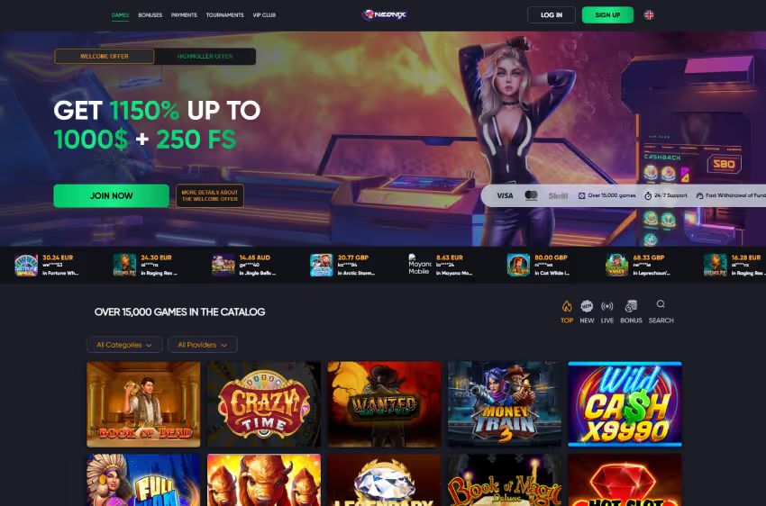 neonix casino welcome bonus