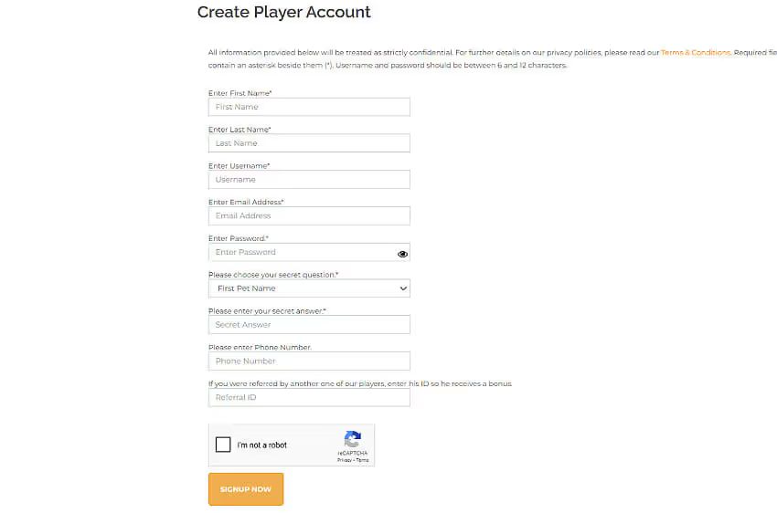 oddsmaker casino new player login