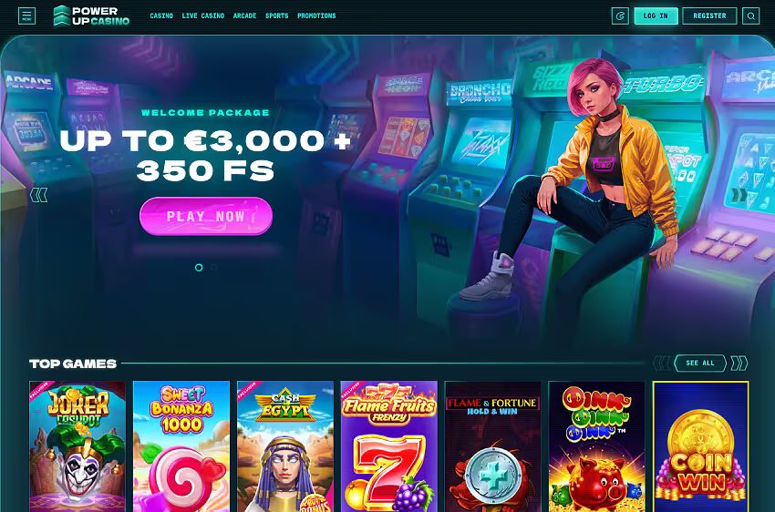 powerup casino welcome bonus