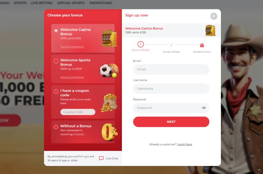 realspin casino new player login