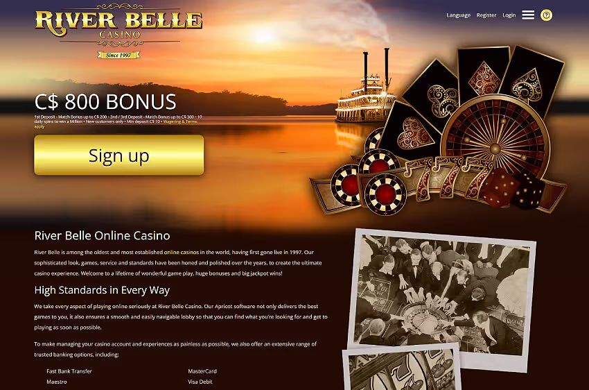 riverbelle casino welcome bonus
