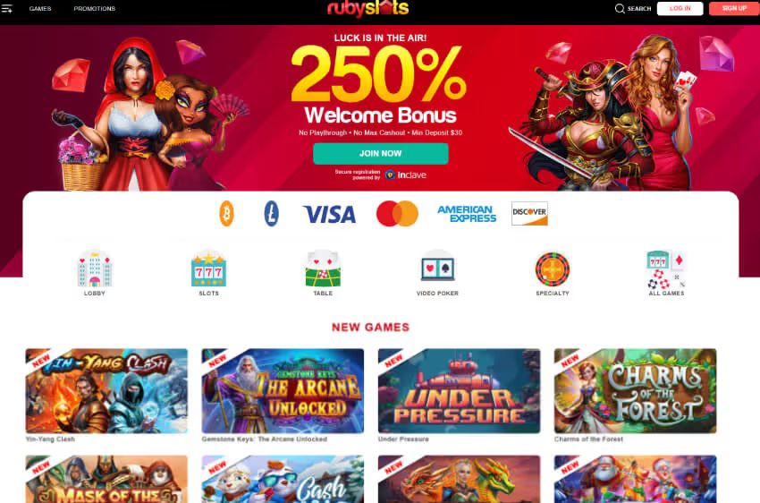 ruby slots casino welcome bonus