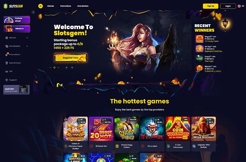 slotsgem casino welcome bonus