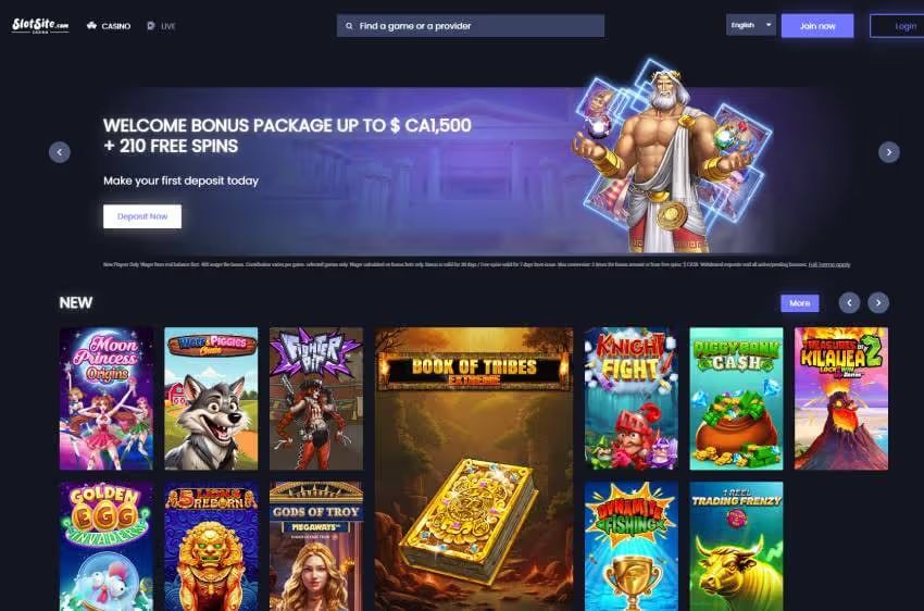 slotsite.com casino welcome bonus