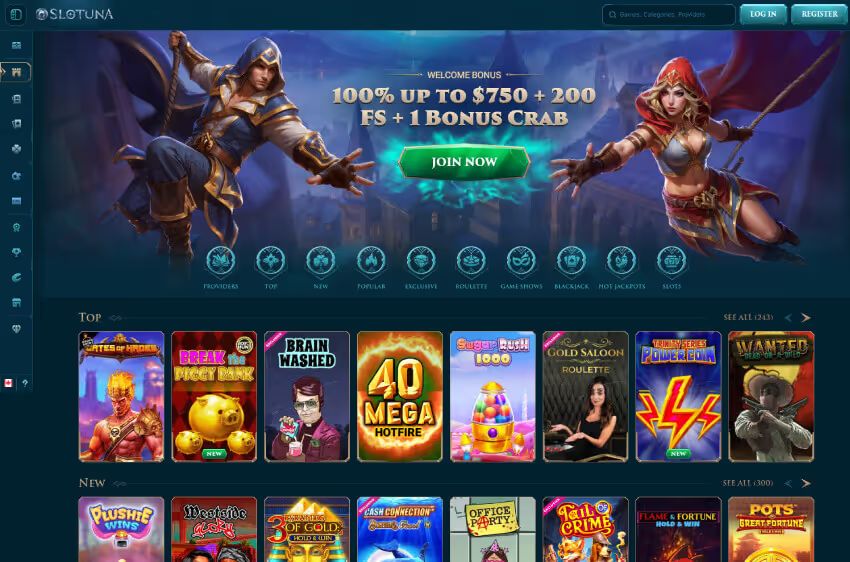 slotuna casino welcome bonus
