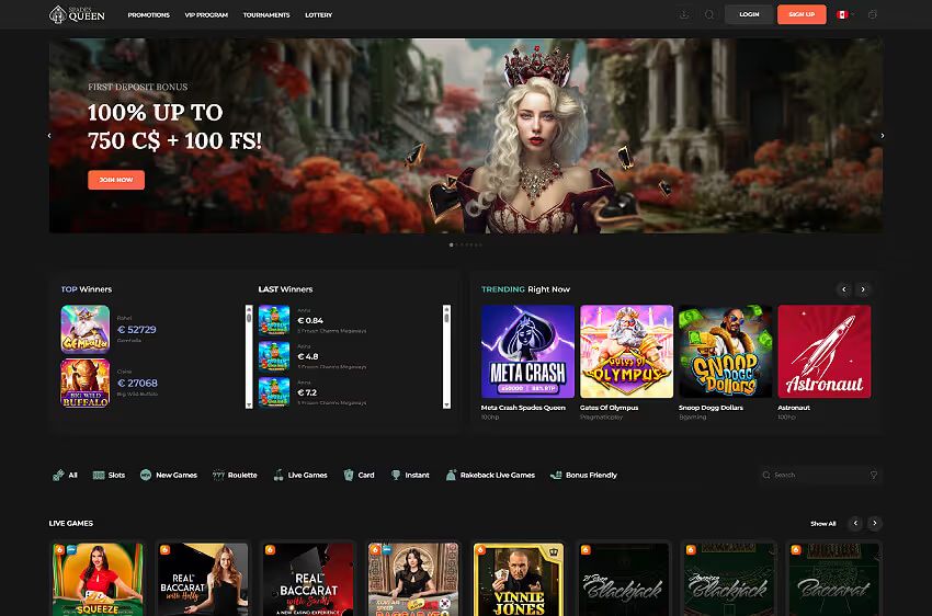 spades queen casino welcome bonus