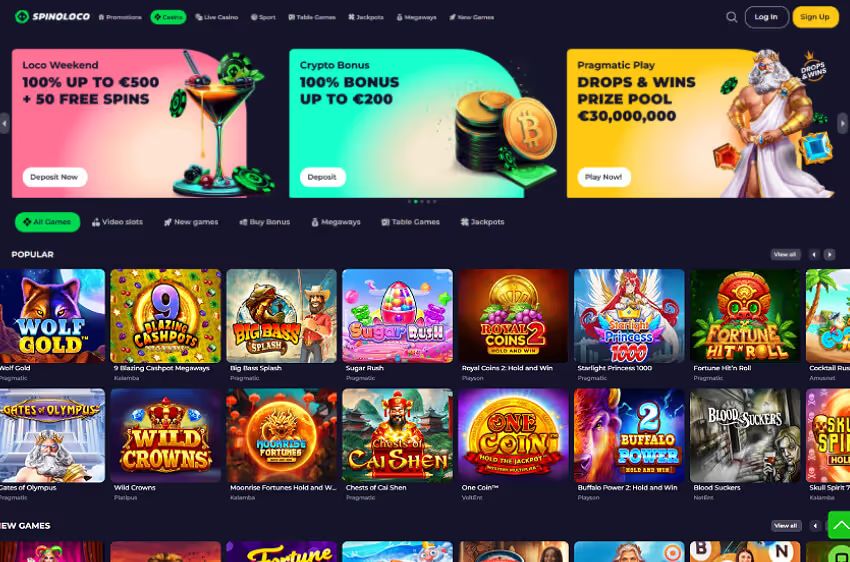 spinoloco casino welcome bonus