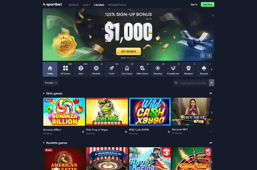 sportbet.one casino welcome bonus
