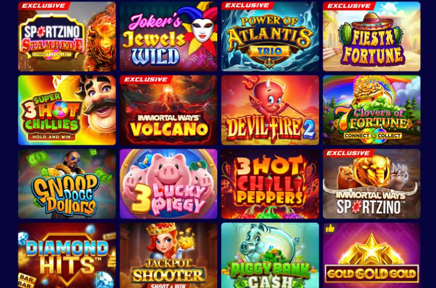 sportzino casino online slots