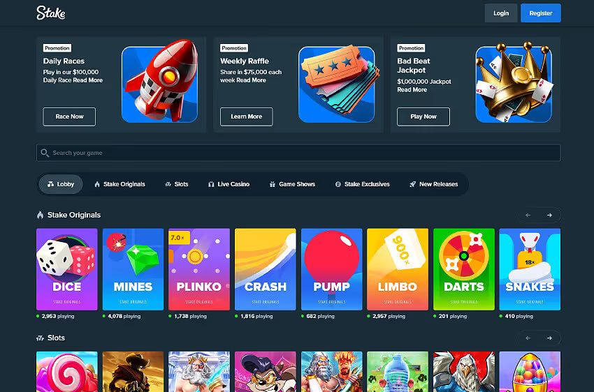 stake casino welcome bonus