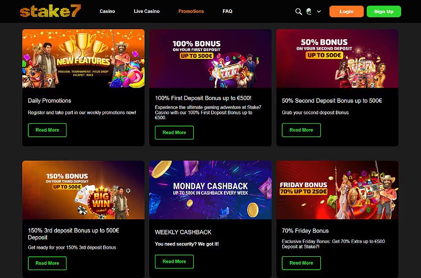 stake7 casino welcome bonus