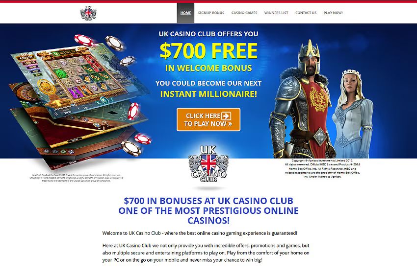 uk casino club welcome bonus