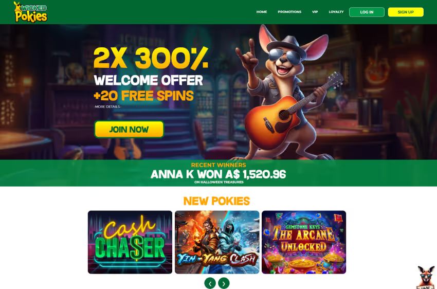 wicked pokies casino welcome bonus