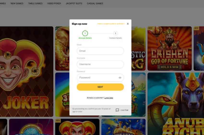 wikiluck casino new player login
