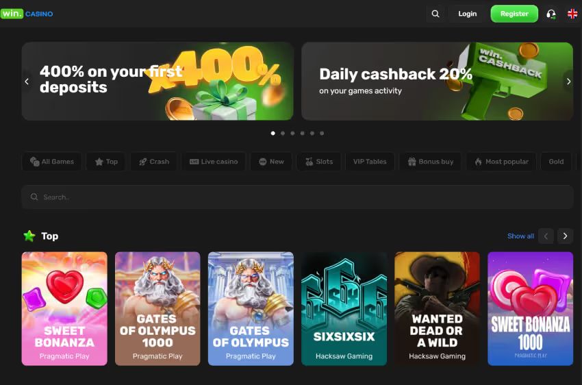 win.casino welcome bonus