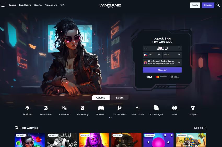 winsane casino welcome bonus