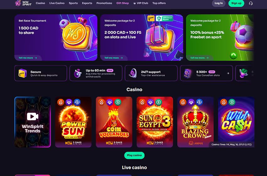 winspirit casino welcome bonus