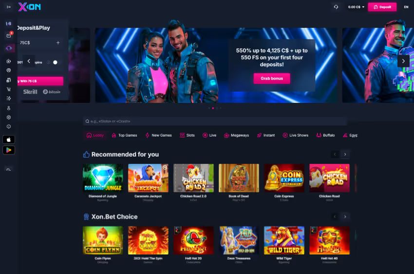 xon.bet casino welcome bonus