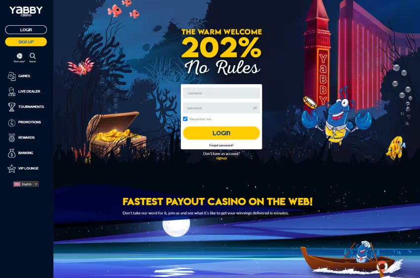 yabby casino welcome bonus