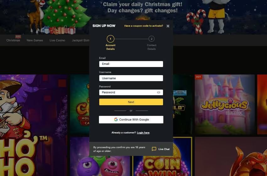 betobet casino login