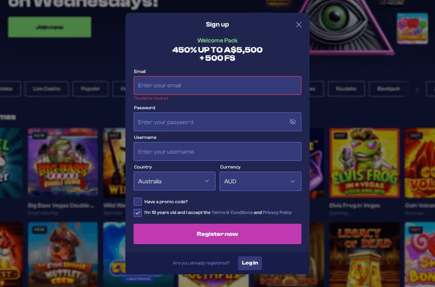 god of wins casino login