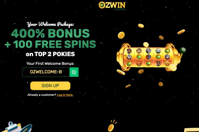 ozwin casino welcome package