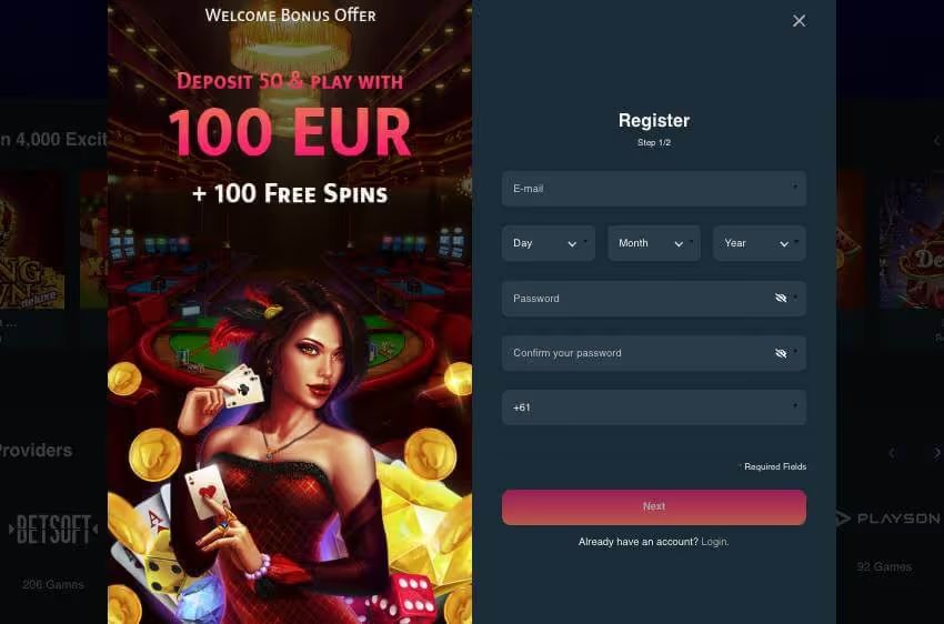 primebetz casino login