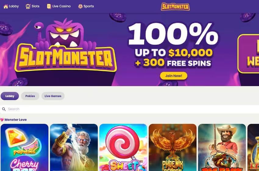 slot monster casino welcome bonus