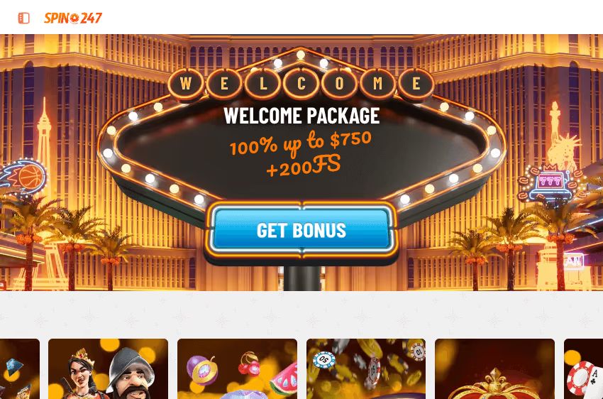 spin247 casino welcome bonus