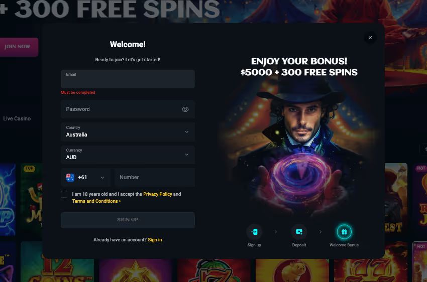 spinsup casino login