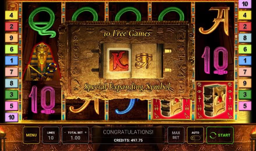 Book of Ra Deluxe Slot Free Spins Win