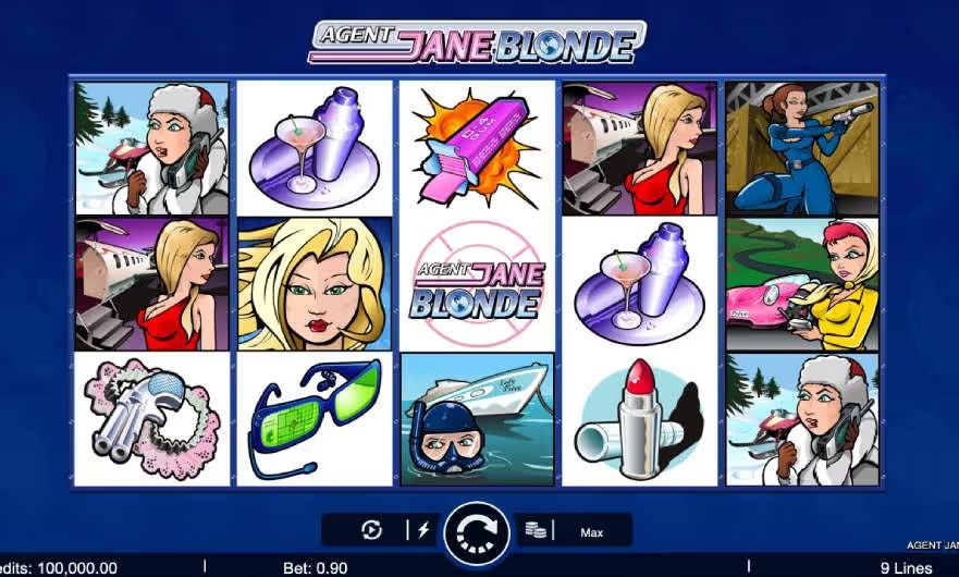 Agent Jane Blonde Slot Symbols and Reels