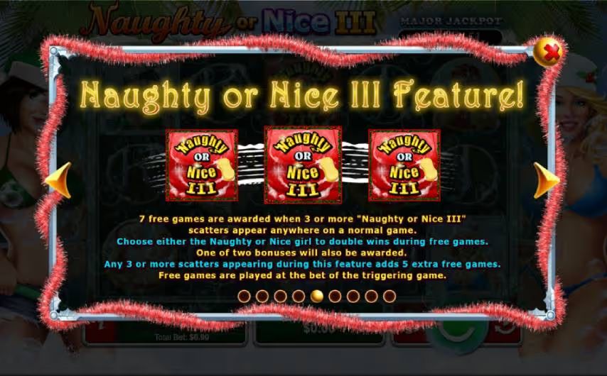 Naughty or Nice III Slot Bonus Features