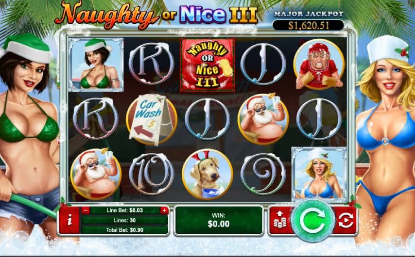 Naughty or Nice III Slot Symbols