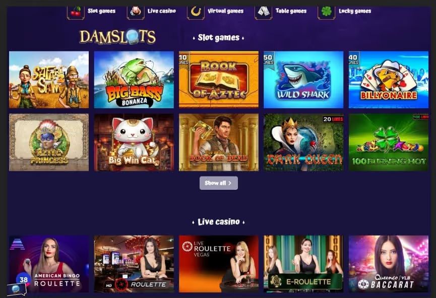 dam slots casino games