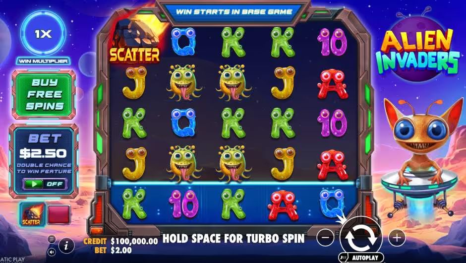 Alien Invasion Slot Symbols and Features SS