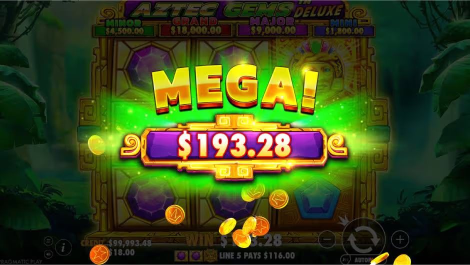 Aztec Gems Deluxe Slot Mega Win